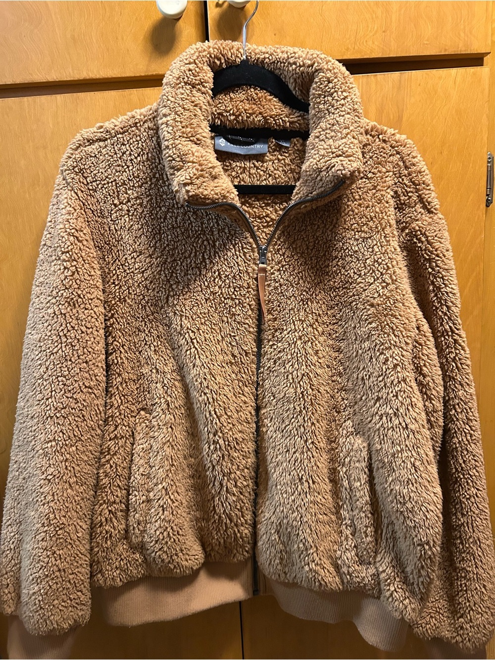 Free Country Teddy Zip-Up Jacket - Camel Brown